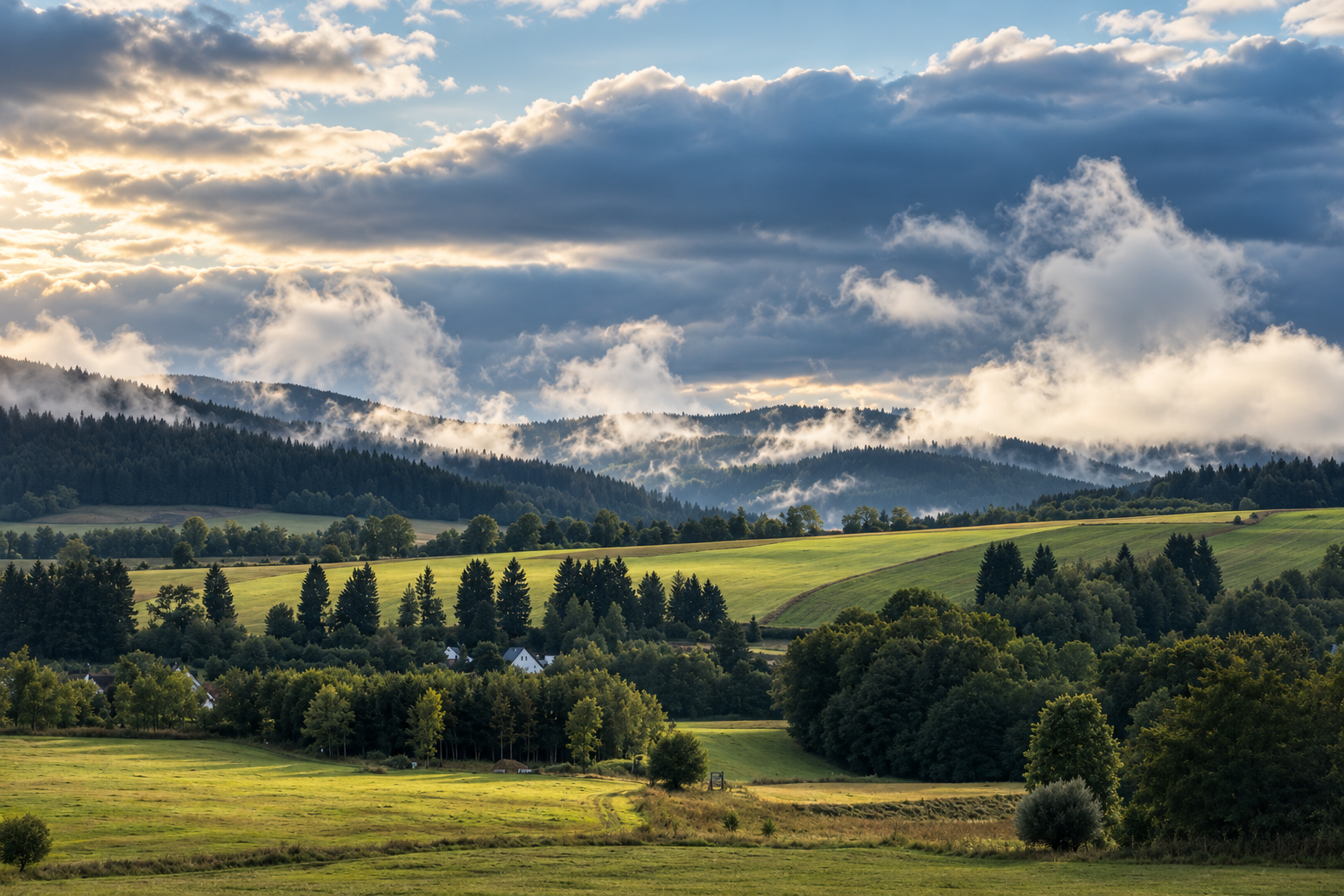 Niebo nad Kotliną Kłodzką